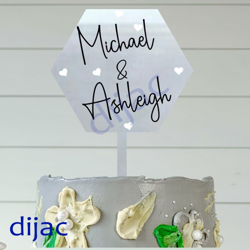 PADDLE CAKE TOPPER HPTW3Wedding or Engagement10 cm