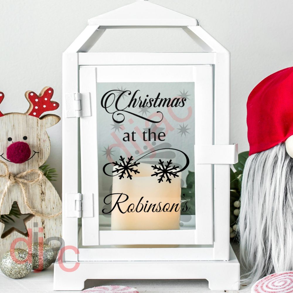 Christmas Lantern Decals<br>Personalised