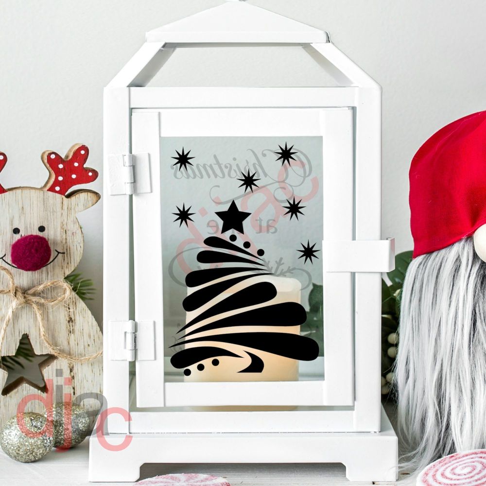 Christmas At The / Personalised Christmas Lantern Decal