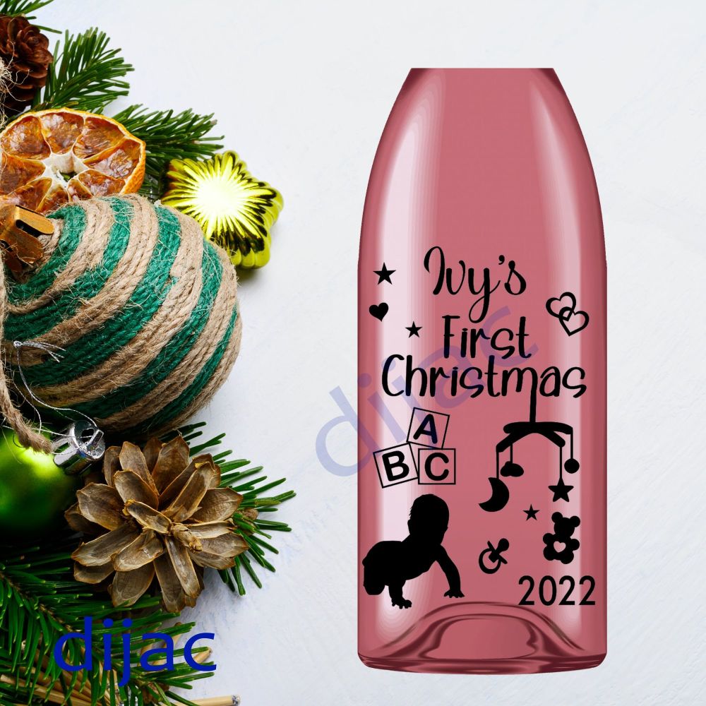 Baby's First Christmas / Personalised Christmas Decal