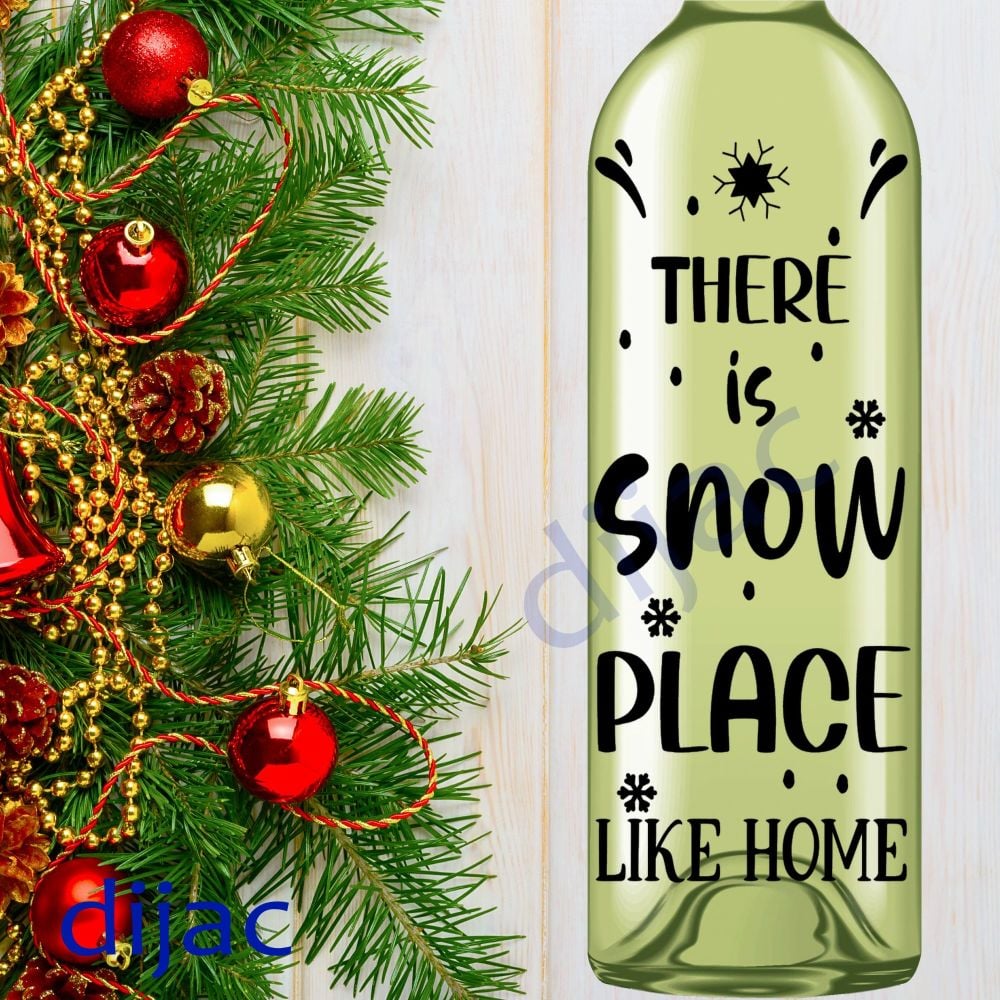 SNOW PLACE LIKE HOME8 x 17.5 cm decal