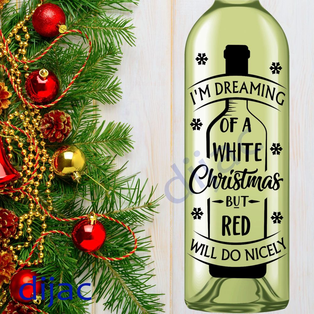 Dreaming Of A White Christmas / Christmas Vinyl Decal