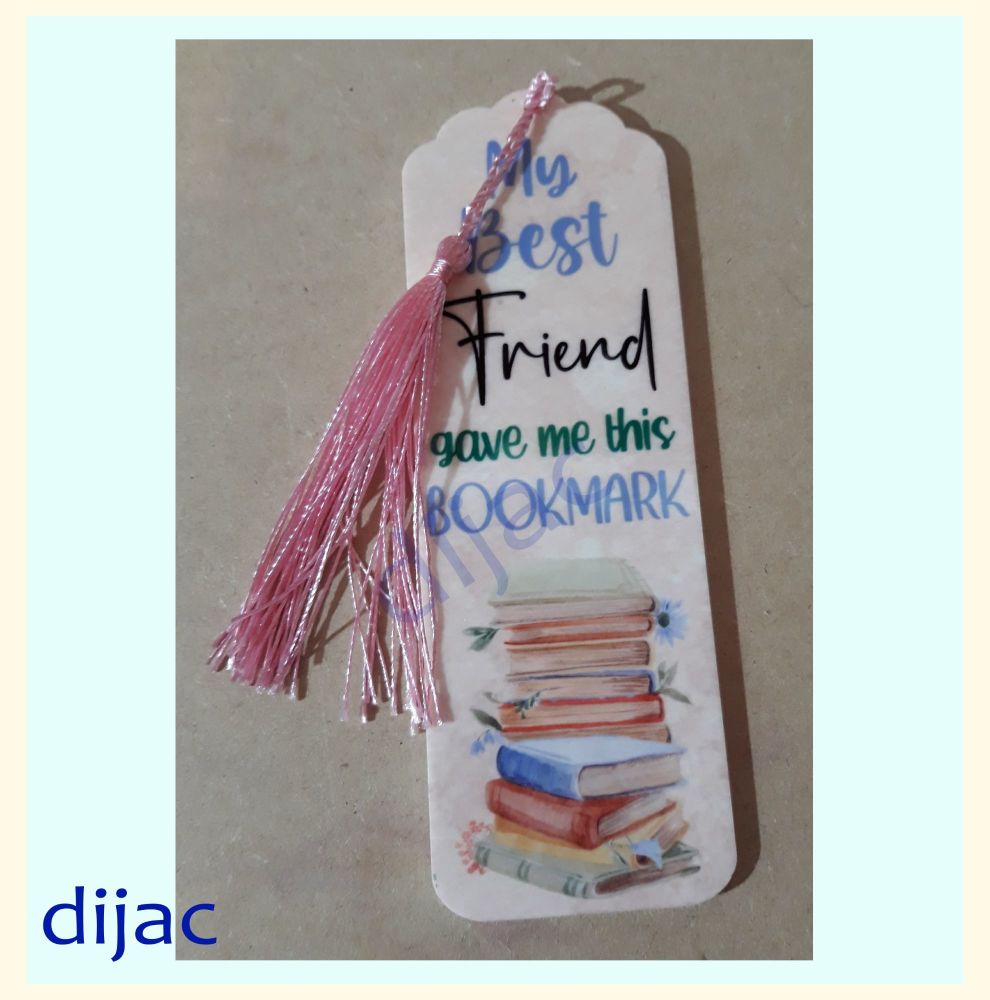 Personalised Acrylic Bookmark / Best Friend