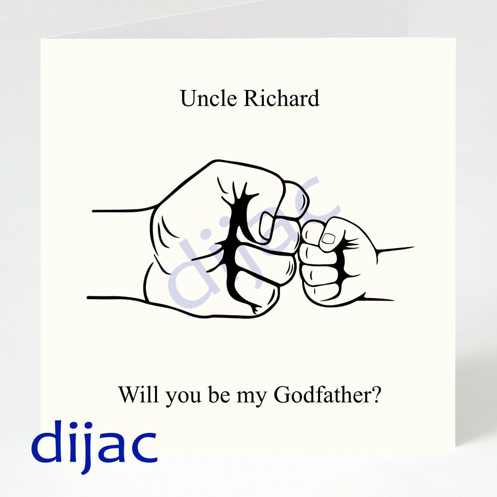 Christening Card / Will You Be My Godfather GCGF2