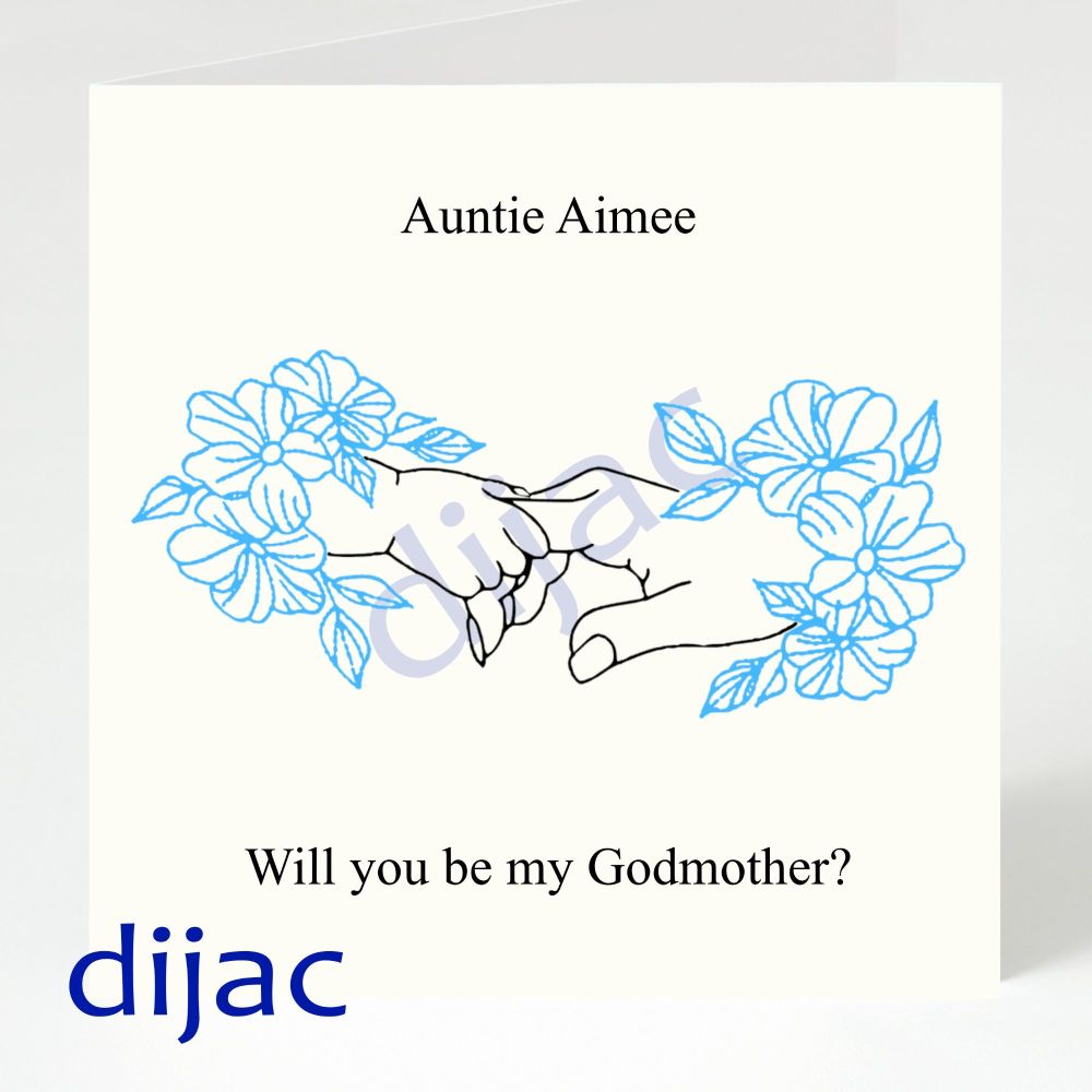 Christening Card / Will You Be My Godmother GCGM2
