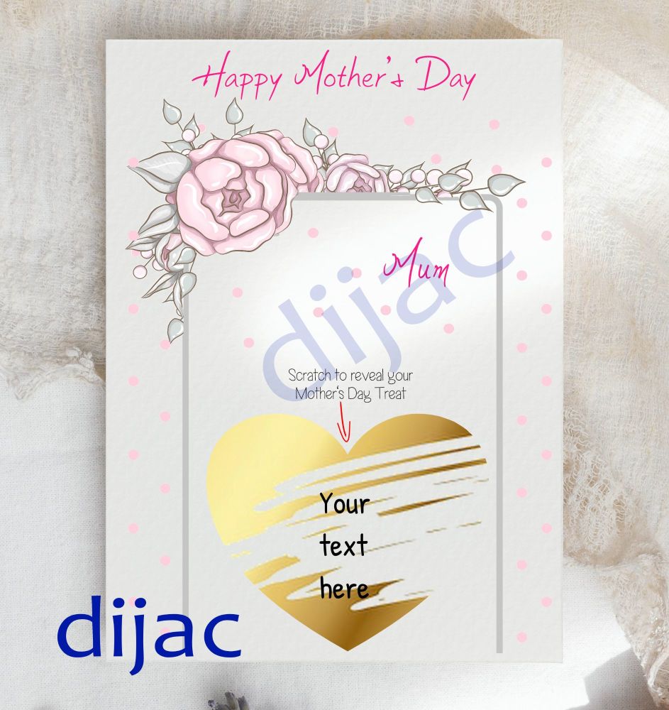 Scratch off Mother's Day Card Surprise SCMD1