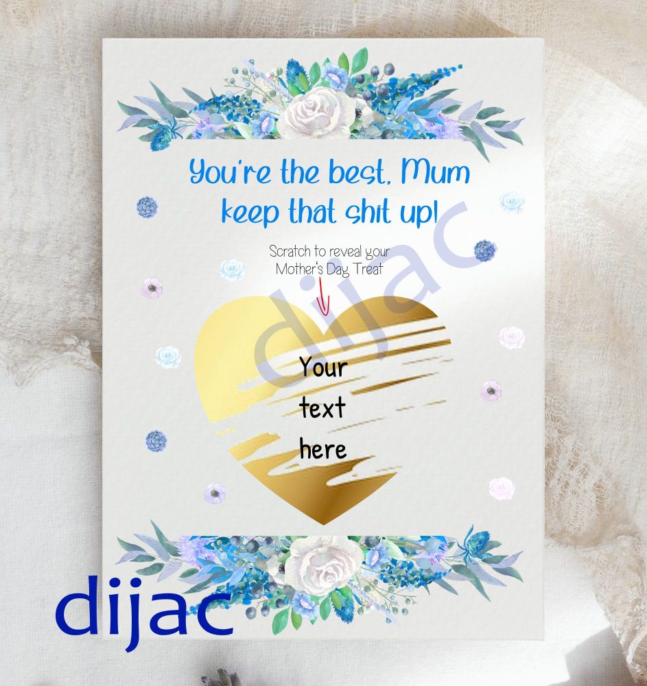 Scratch off Mother's Day Card Surprise SCMD2