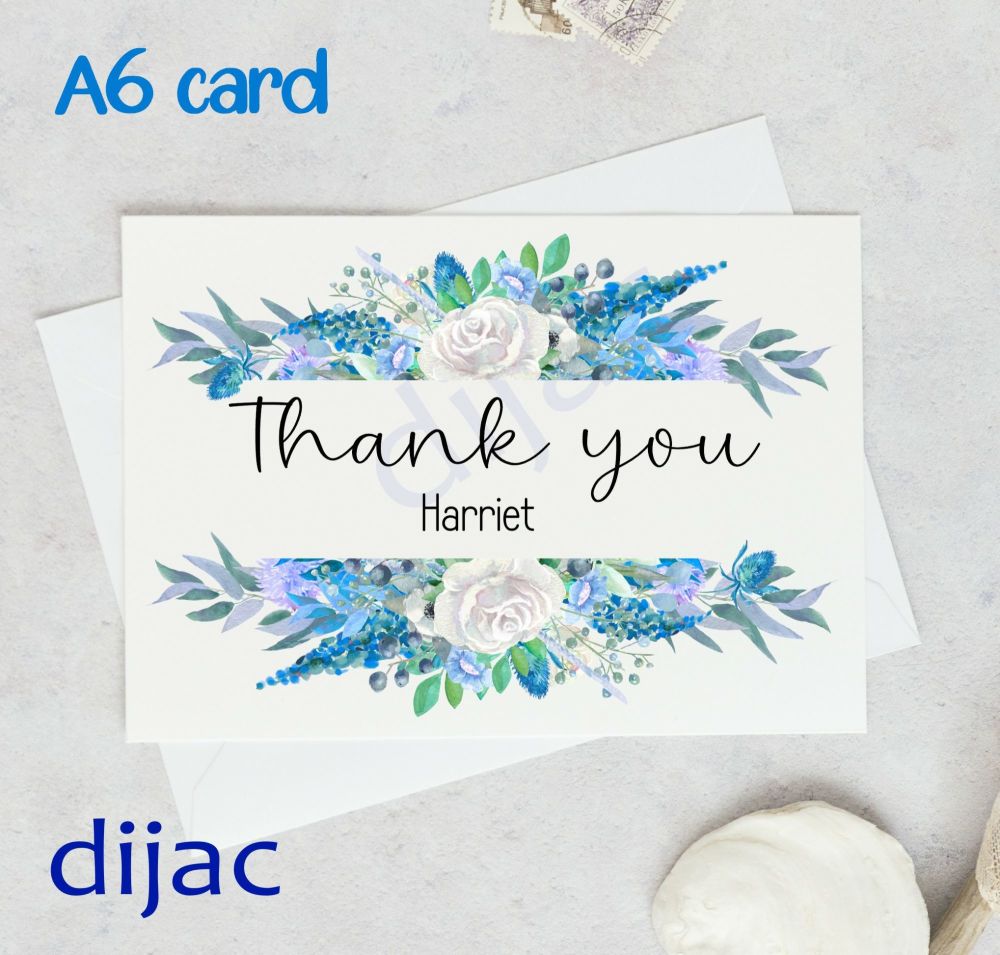 Personalised Thank You Card GCTY1