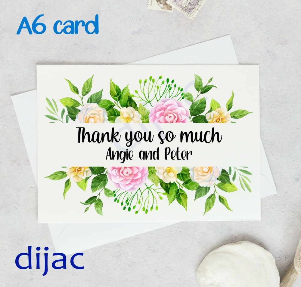 Personalised Thank You Card GCTY2