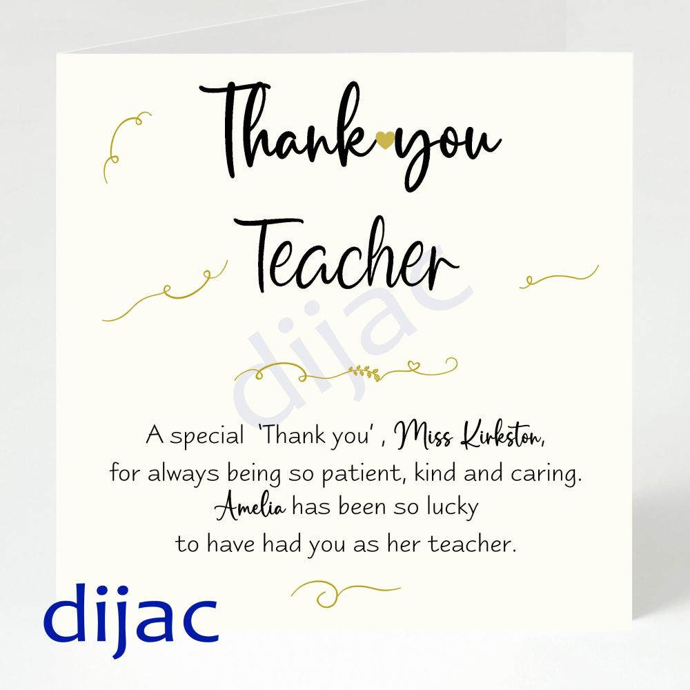 Personalised Thank You Card GCTY4
