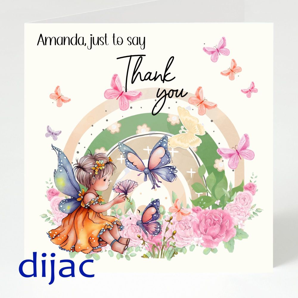 Personalised Thank You Card GCTY7