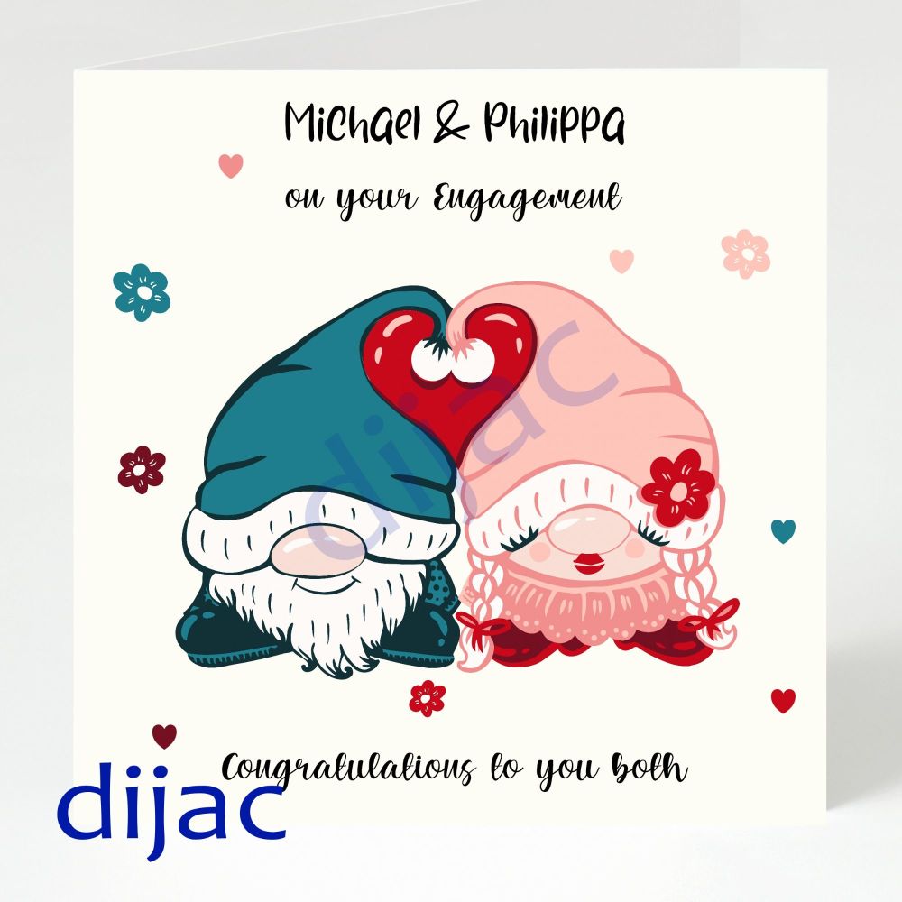 Personalised Engagement Card GCE9