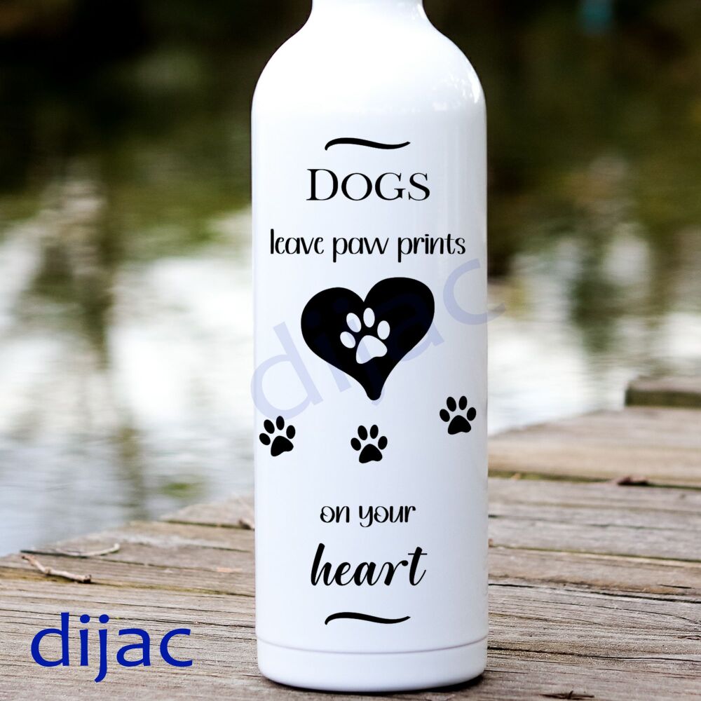 Dogs Leave Paw Prints / Vinyl Decal