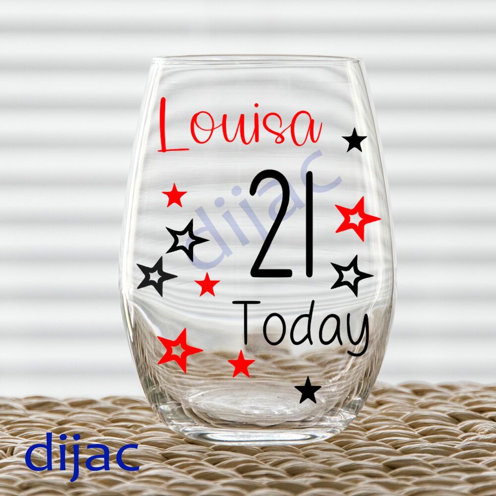 21 Today / Personalised Vinyl Decal