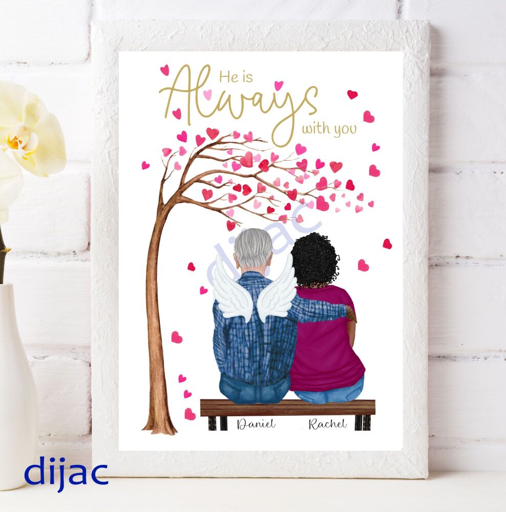 Personalised Memorial Print / Always With You