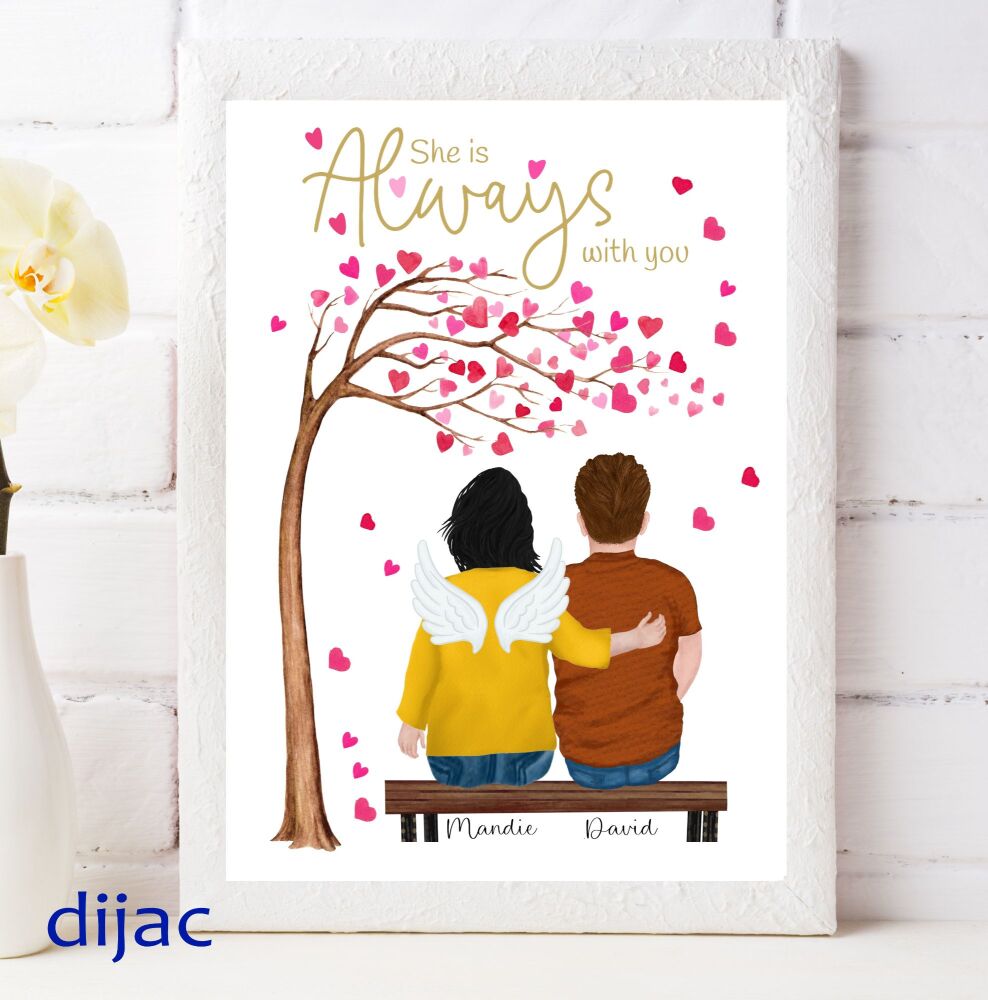 Personalised Memorial Print / Always With You