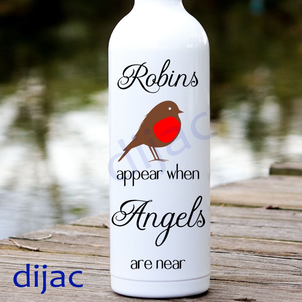 Robins Appear When Angels Are Near / Vinyl Decal