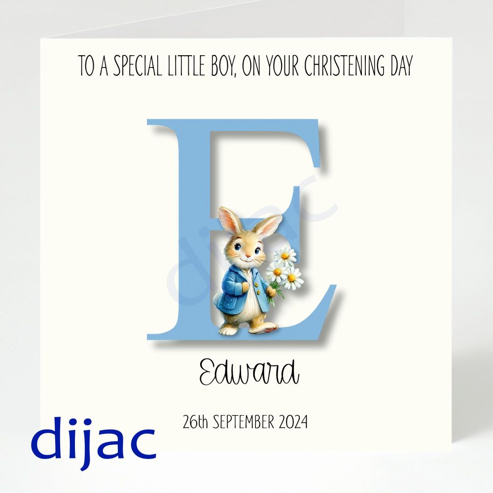 Personalised Christening Card Special Little Boy GCC4