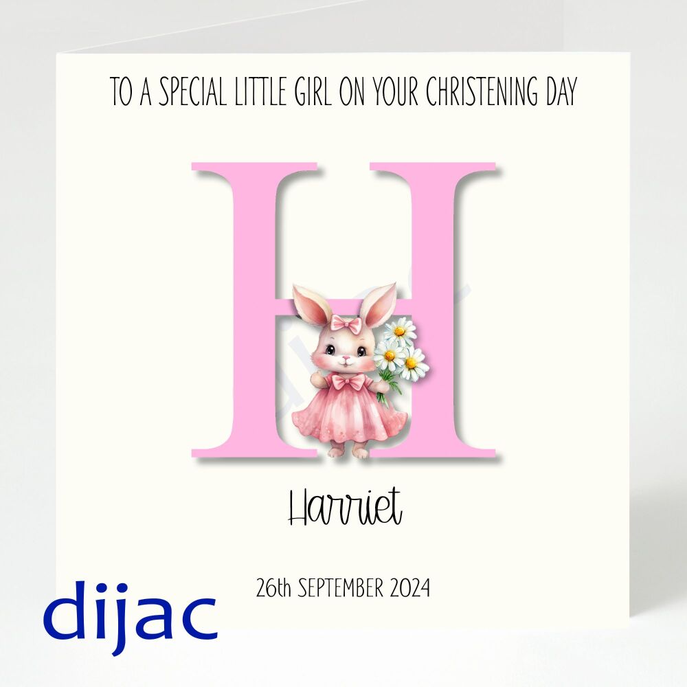 Personalised Christening Card Special Little Girl GCC4A