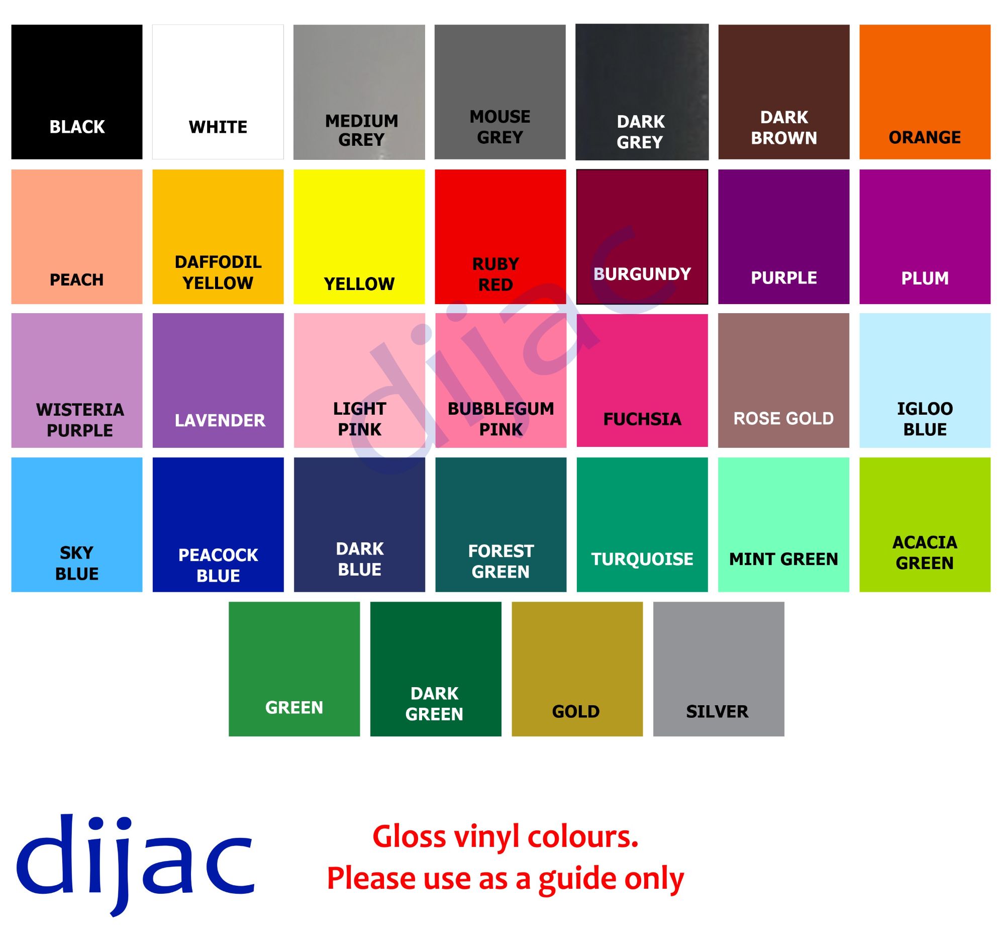 vinyl colours
