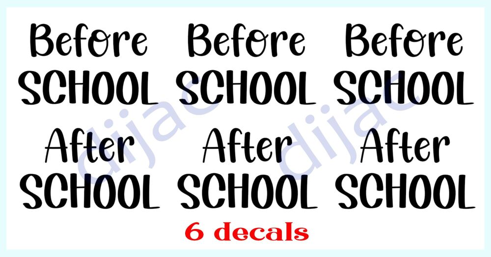 Before School x 3 & After School x 3