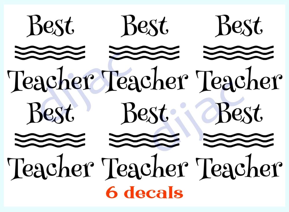 Best Teacher x 6