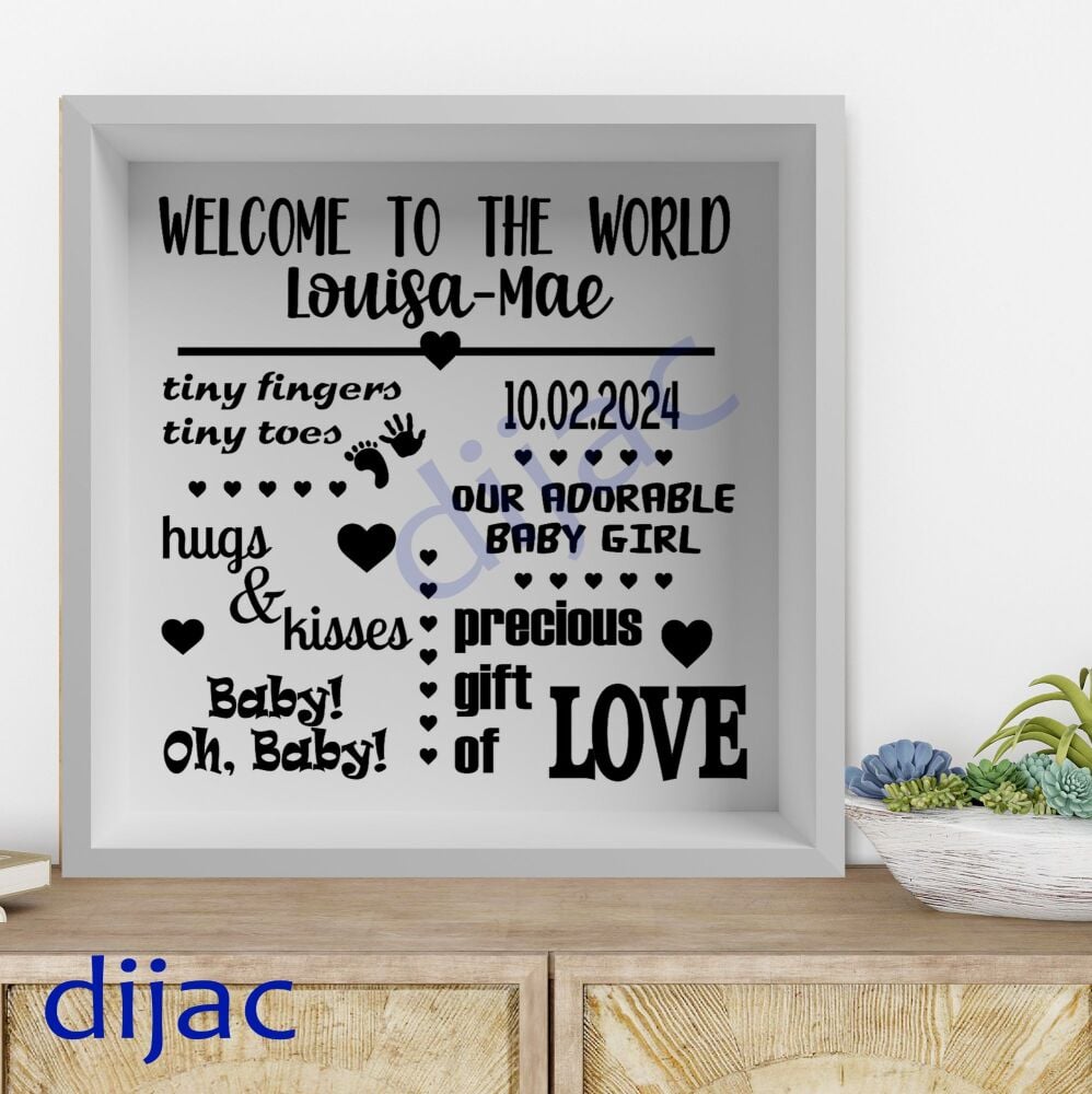 Welcome to the World / Vinyl Decal