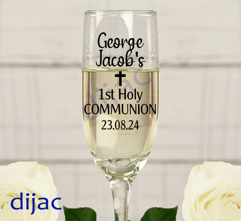 Communion Day Personalised Vinyl Decal