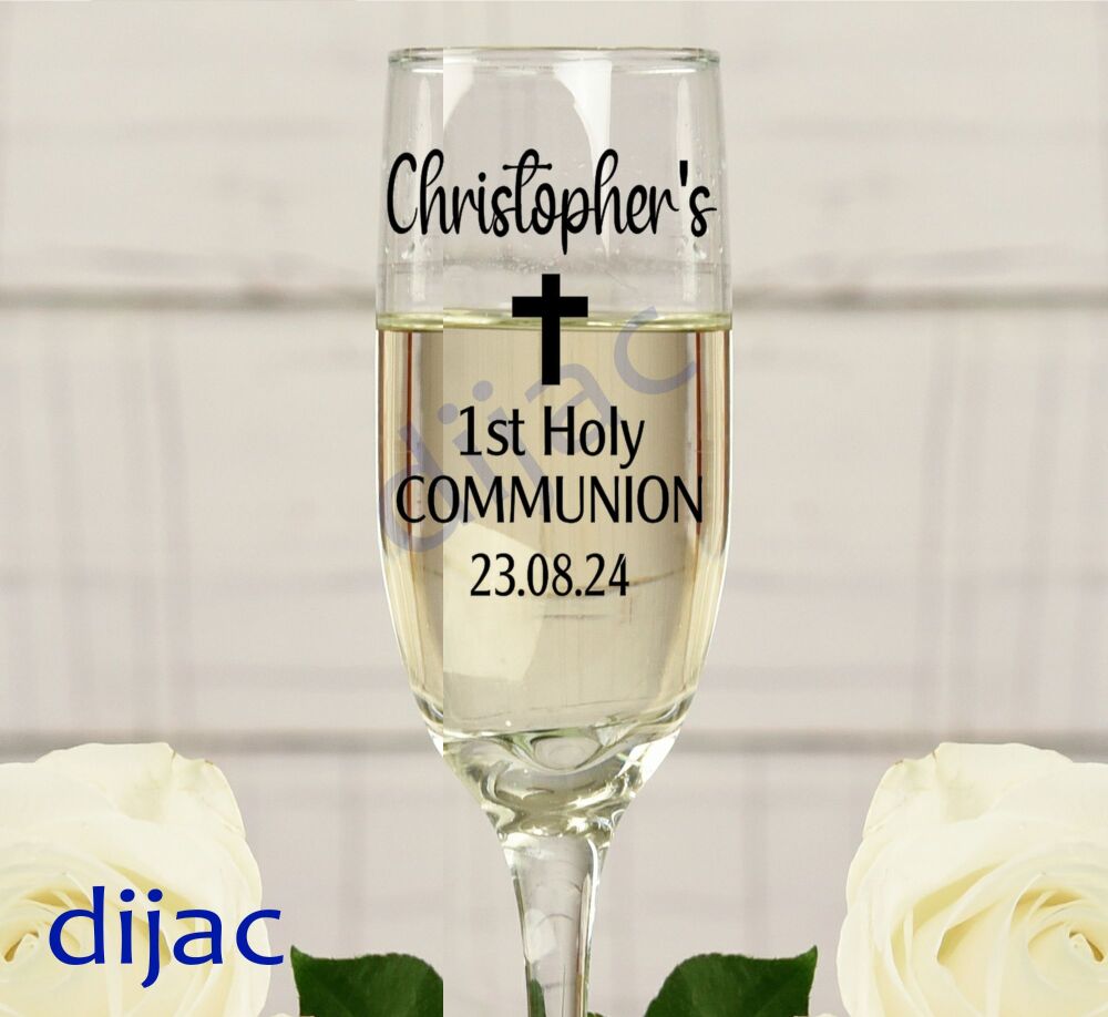 Communion Day Personalised Vinyl Decal