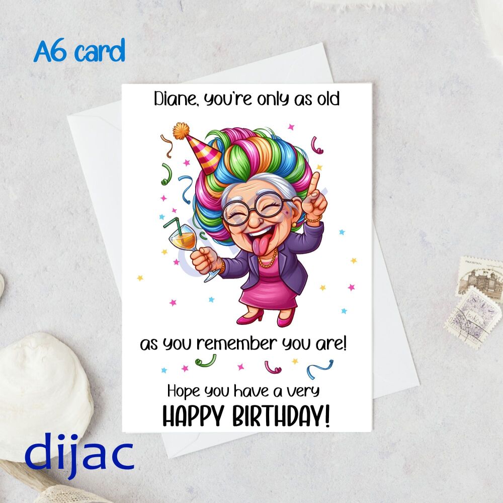 Personalised Birthday Card GCB57