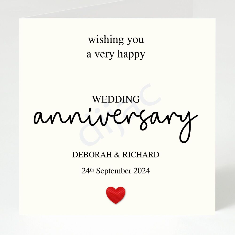 Wedding Anniversary Card GCA14