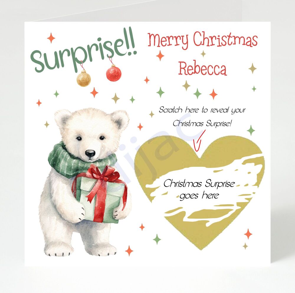 Scratch Off Christmas Card GCCSC5