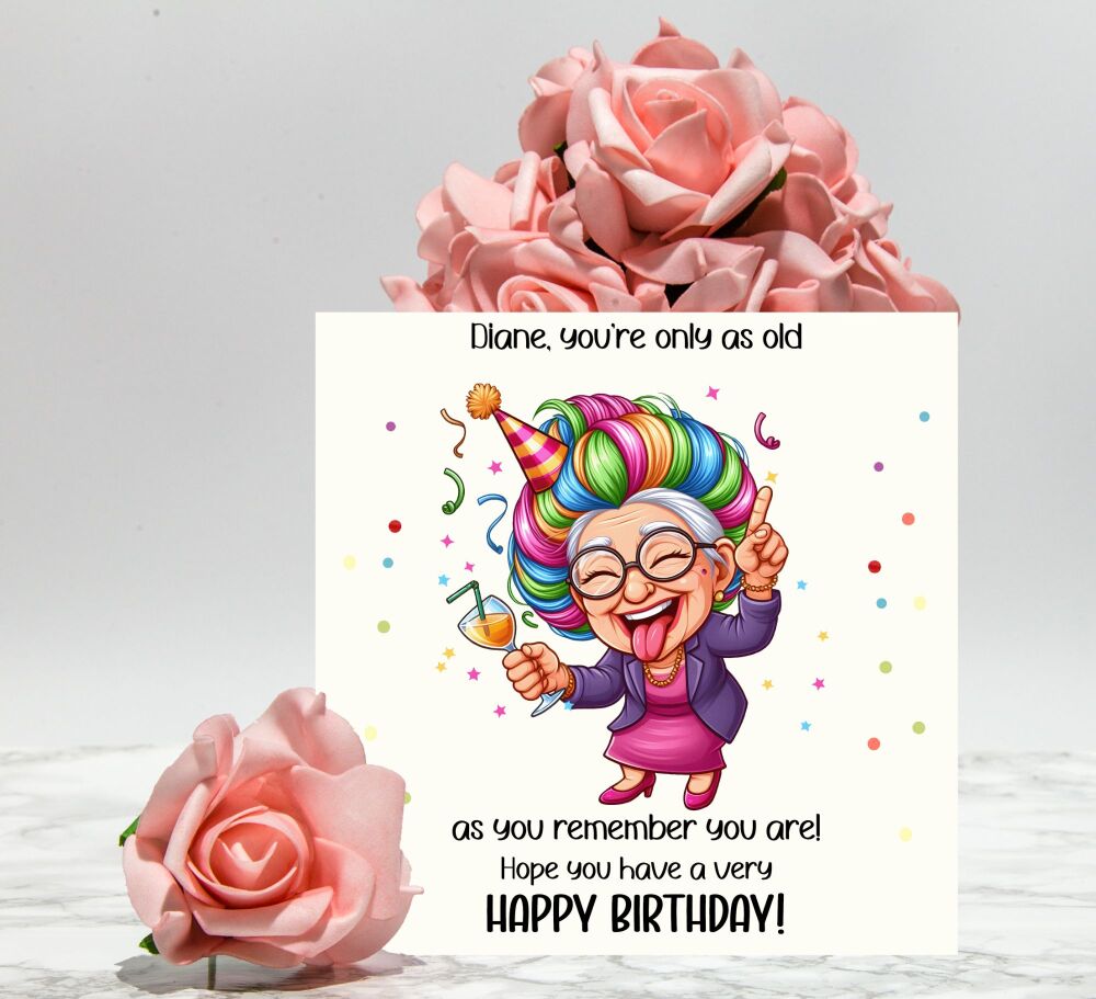 Personalised Birthday Card GCB68