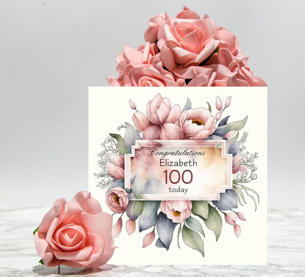 Personalised 100th Birthday Card GCB70