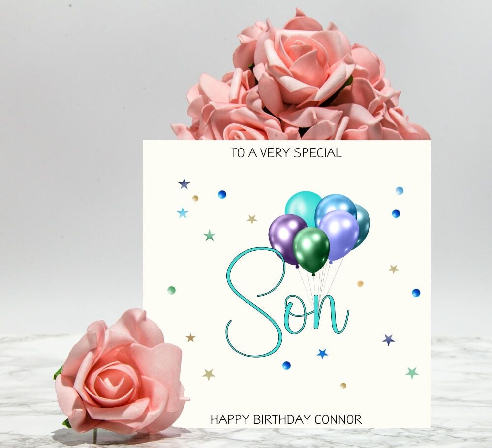 Personalised 'Son' Birthday Card GCB73