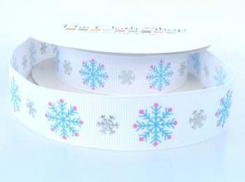 RC026-01 Turquoise Snowflake ribbon