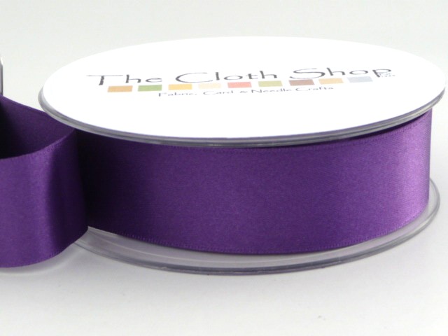 Double Satin Ribbon Purple 3501-19