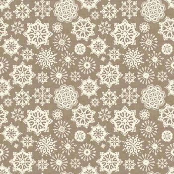 1480-S6 Scandi - Silver Grey Snowflakes