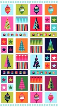 1613-1 Christmas Wrap Fabric Panel