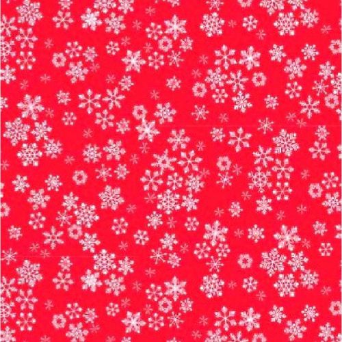 Frosty Snowflakes Red 1585/R 100% cotton Christmas fabric by Makower