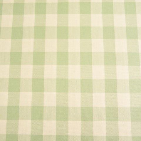 RS0138-122/222 Dusty Mint Gingham Cotton - Wide Width - 1cm & 17mm Check Sold in FQ, 1/2m, 1m Lengths