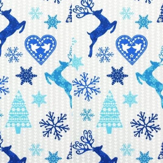 2061-15 Stags Christmas Cotton Quilting Fabric Sold in FQ, 1/2m, 1m Lengths