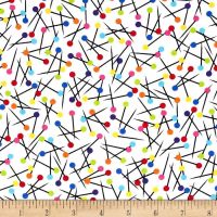 8163-09 Sewing Pins - Mulicoloured Quilting Fabric