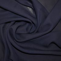 L1215-15 Navy Blue Crepe Georgette Dress Fabric | Polyester 44