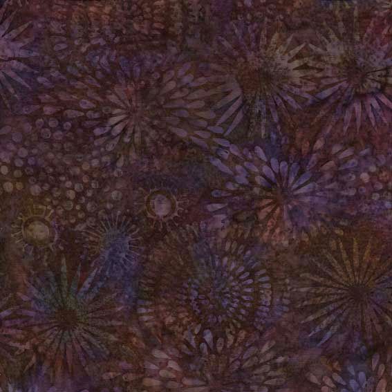 6-814 Batik - Purple - Hand Dyed Cotton Sold in FQ, 1/2m, 1m Lengths