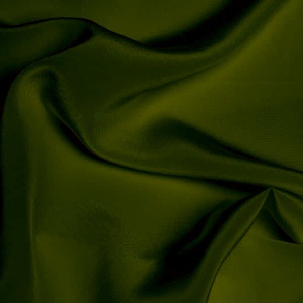 LA0016 Olive Green Crepe de Chine Dress Fabric