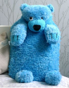  Scarf / Hot Water Bottle Cover Kit - Blue