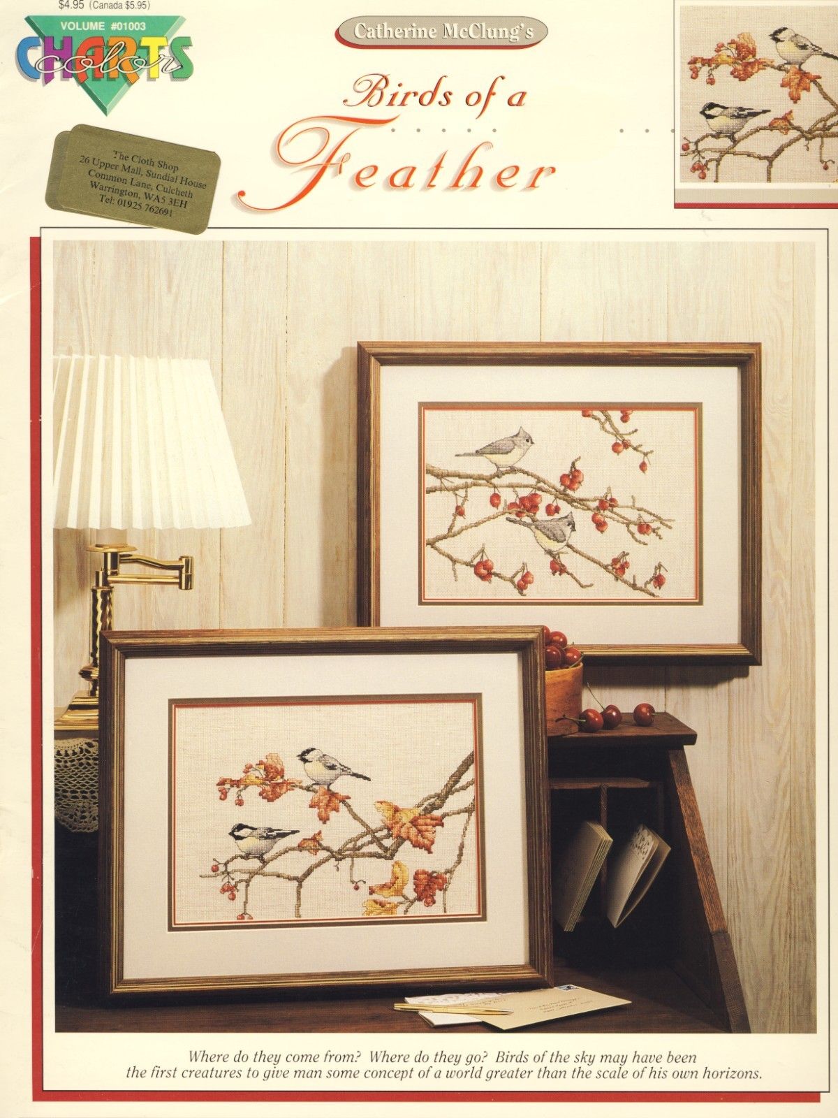 Birds of a Feather Birds Full Colour Cross Stitch Chart 1003