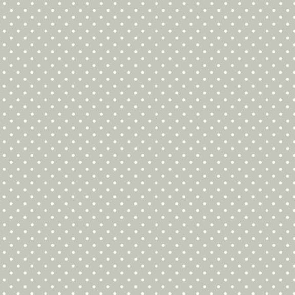 830-S60 Grey Micro Spot Cotton Quilting Fabric | Makower Sold in FQ, 1/2m, 1m Lengths