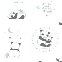 1148 Love You - Pandas Nursery Quilting Fabric